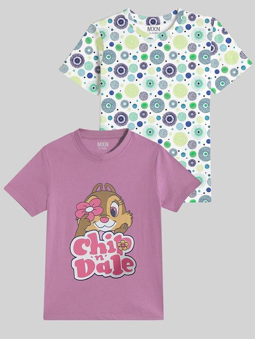 kids pack of 2 printed short sleeves t-shirt - 21750308 - Very Small Image - 1