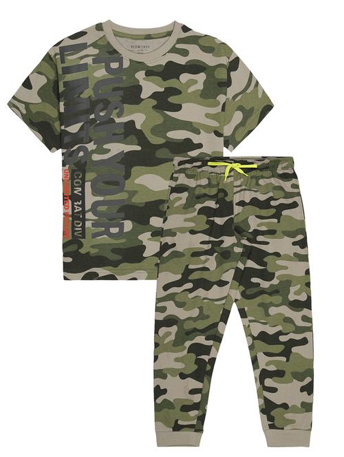 kids printed jogger and t-shirt set - 21750348 - Very Small Image - 1