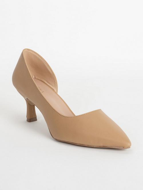 women beige slip on pump - 21751144 - Very Small Image - 1