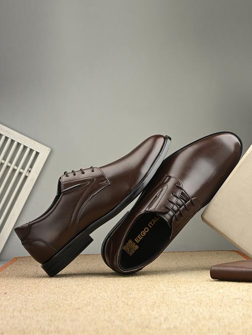 men brown lace-up derby - 21763310 - Very Small Image - 1