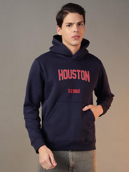 men printed long sleeves hooded sweatshirt - 21764958 - Very Small Image - 1