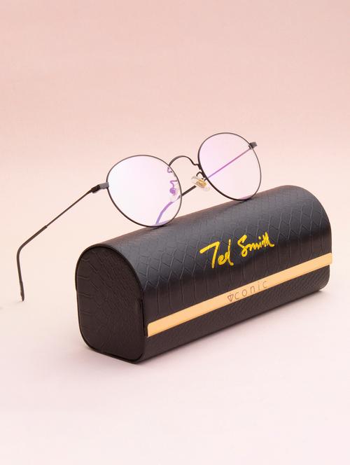 ted smith black round premium italian frames for unisex - 21766405 - Very Small Image - 1