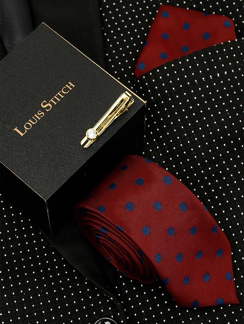 men silk cufflink & tie pin set - 21768417 - Very Small Image - 1