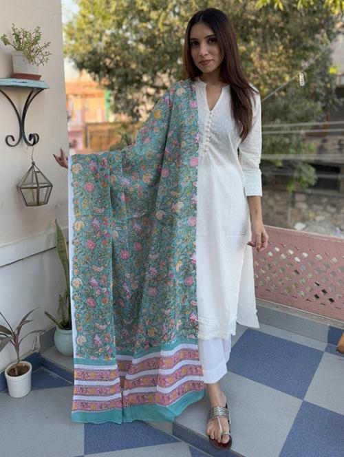 women floral printed dupatta - 21784793 - Very Small Image - 1