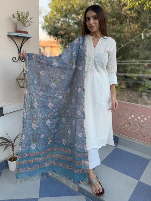 women floral printed dupatta - 21784800 - Very Small Image - 1