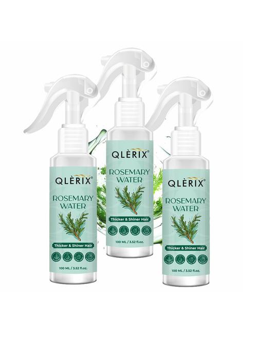 qlerix rosemary water hair spray mist for hair growth , hairfall control & anti frizz hair spray (pack of 3) - 21788847 - Very Small Image - 1
