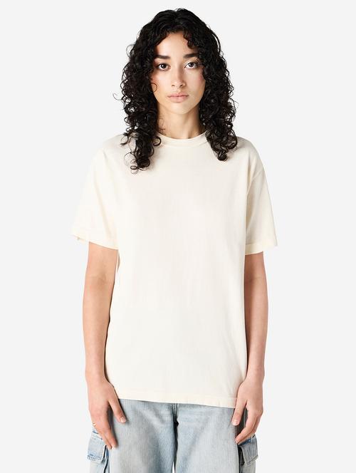 women cream solid short sleeve t-shirt - 21789124 - Very Small Image - 1