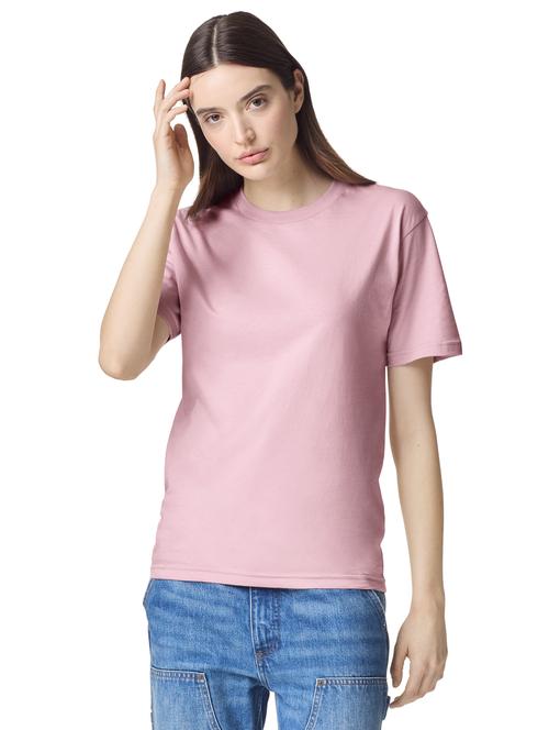 women pink solid short sleeve t-shirt - 21789180 - Very Small Image - 1