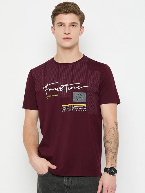 men front print short sleeves t-shirt - 21791033 - Very Small Image - 1