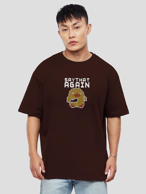 men graphic short sleeve oversized t-shirt - 21793799 - Very Small Image - 1