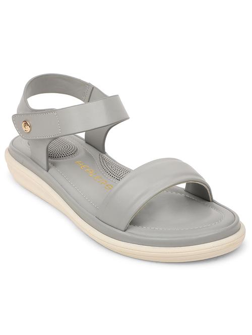 women grey ankle strap sandal - 21794035 - Very Small Image - 1