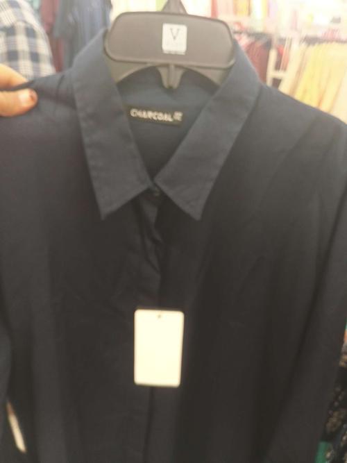 navy blue rayon shirt - 21796257 - Very Small Image - 1