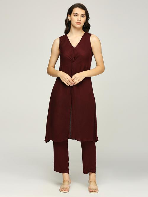 women solid mid rise tapered pant - 21840460 - Very Small Image - 1