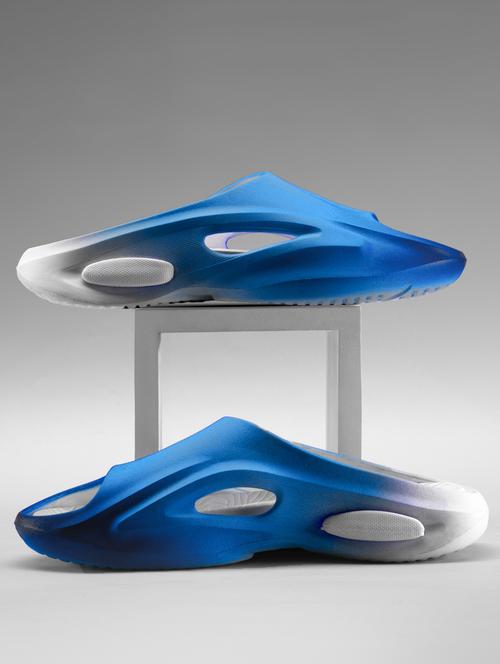 men blue slip on slider - 21840517 - Very Small Image - 1