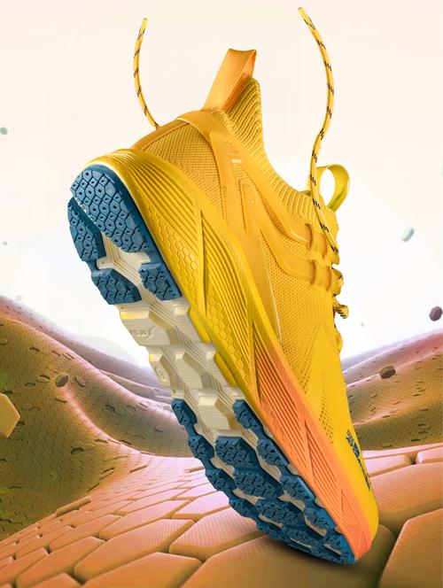 men yellow lace up sport shoe - 21840551 - Very Small Image - 1