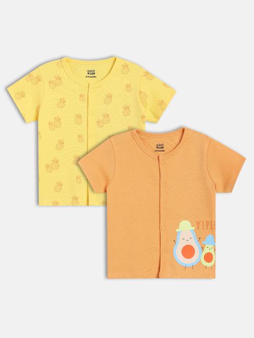kids pack of 2 printed short sleeves t-shirt - 21841085 - Very Small Image - 1