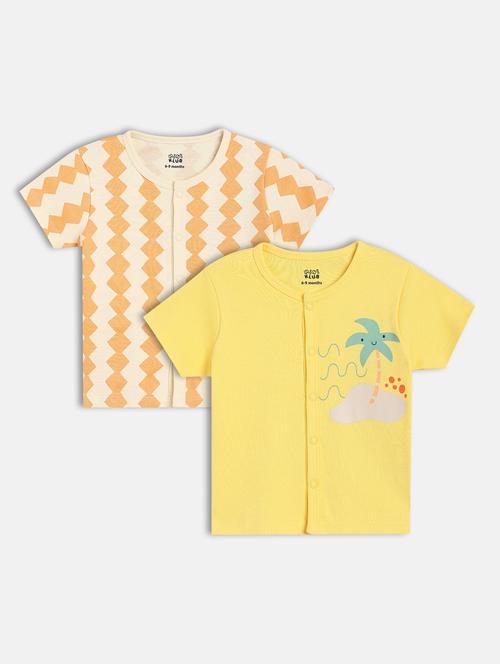 kids pack of 2 printed short sleeves t-shirt - 21841086 - Very Small Image - 1