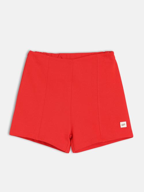 kids solid mid rise shorts - 21841129 - Very Small Image - 1