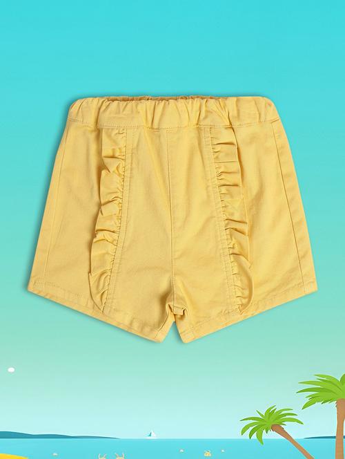 kids solid mid rise shorts - 21841135 - Very Small Image - 1