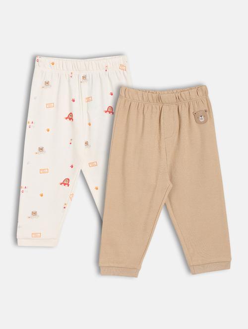 kids pack of 2 printed mid rise leggings - 21841202 - Very Small Image - 1