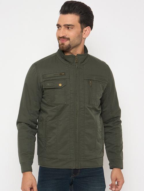 men solid long sleeve casual jacket - 21841404 - Very Small Image - 1