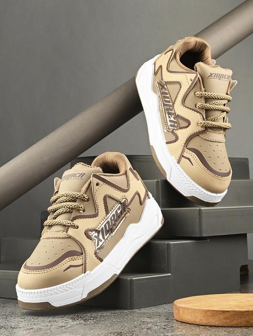 boys beige lace up sneaker - 21842902 - Very Small Image - 1