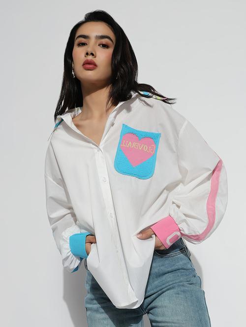 white cotton regular shirt - 21843100 - Very Small Image - 1
