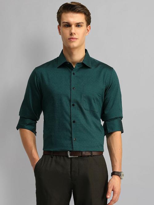 men printed long sleeve slim fit formal shirt - 21844560 - Very Small Image - 1