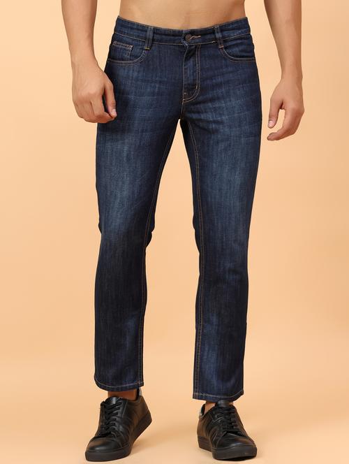 men blue mid rise ankle length denim jean - 21853418 - Very Small Image - 1