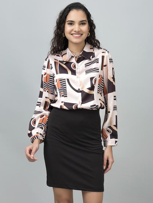 women solid long sleeves regular fit shirt - 21854193 - Very Small Image - 1