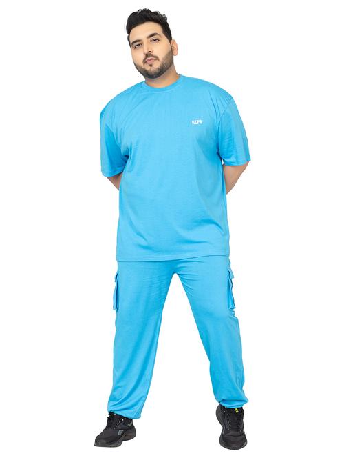 men solid short sleeve regular fit co-ord set - 21854392 - Very Small Image - 1