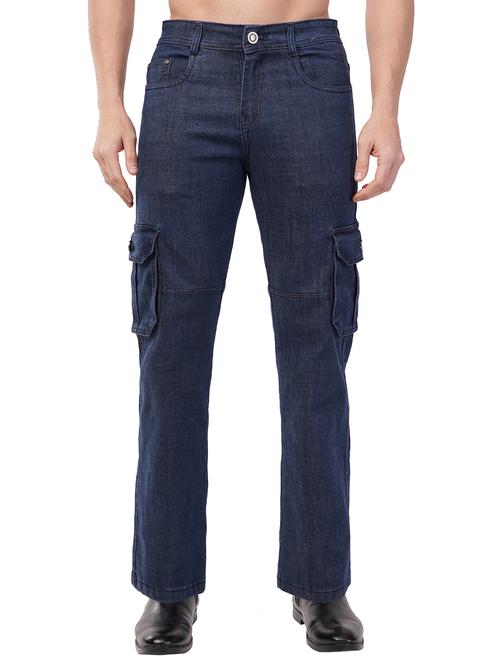 men solid mid rise regular fit cargo - 21855140 - Very Small Image - 1