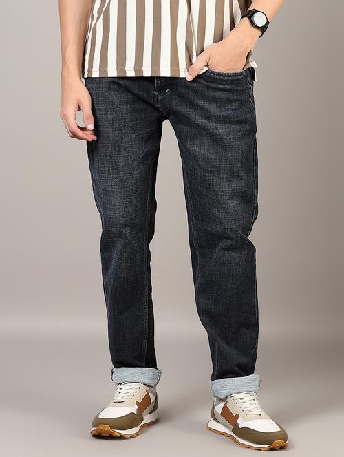 men washed mid rise full length denim jeans - 21855312 - Very Small Image - 1