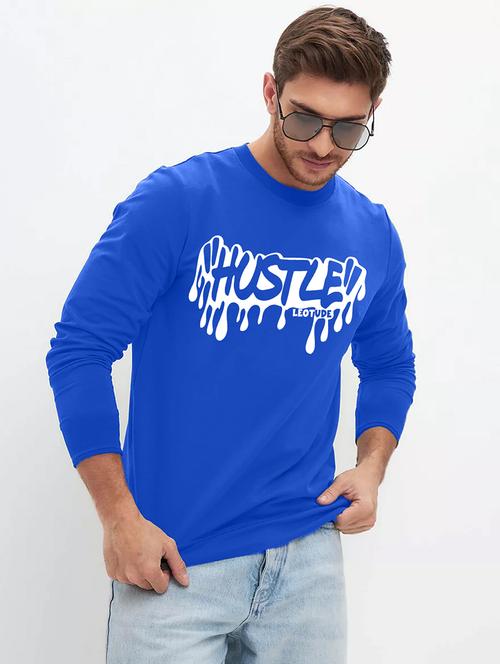 men chest print long sleeve regular fit t-shirt - 21870843 - Very Small Image - 1