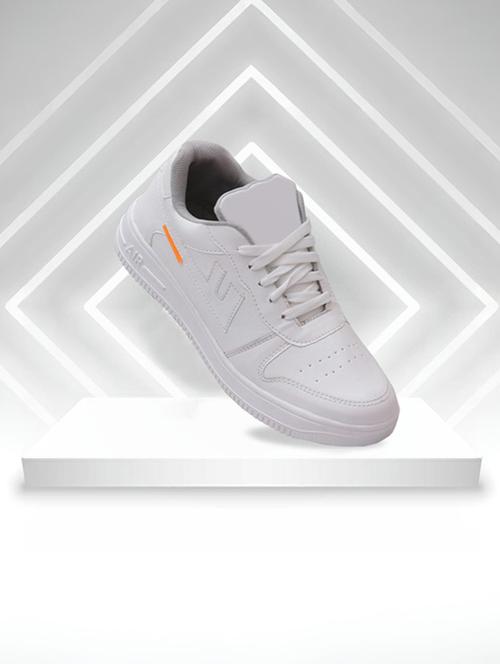 men white lace up sneaker - 21881490 - Very Small Image - 1