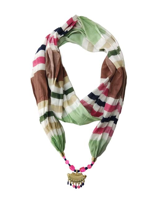 women multi colored printed scarf - 21899221 - Very Small Image - 1