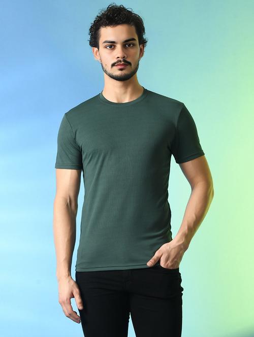men solid round neck regualr fit t-shirt - 21908069 - Very Small Image - 1