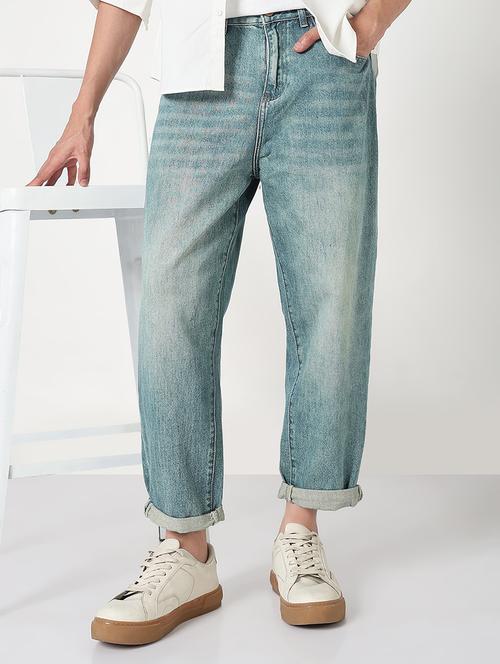 men solid mid rise baggy jean - 21908996 - Very Small Image - 1