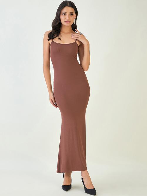 women solid shoulder strap bodycon dress - 21909151 - Very Small Image - 1