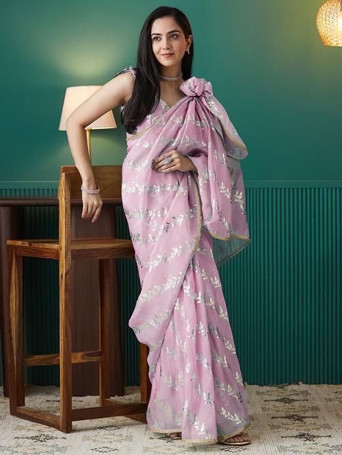 women printed ready to wear saree with blouse - 21911978 - Very Small Image - 1