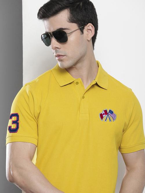 men solid short sleeve regular fit polo t-shirt - 21913285 - Very Small Image - 1