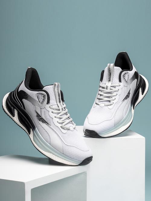 men grey lace up sport shoe - 21915234 - Very Small Image - 1
