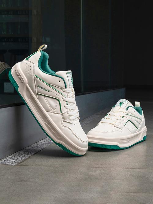 men cream lace up sneaker - 21915476 - Very Small Image - 1