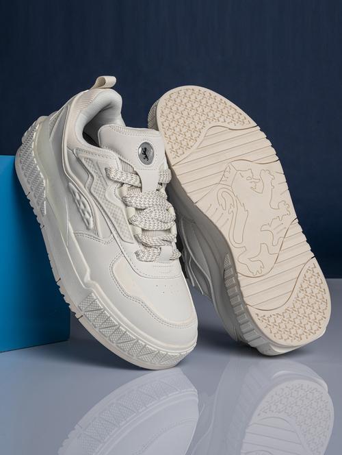 men white lace up sneaker - 21915654 - Very Small Image - 1