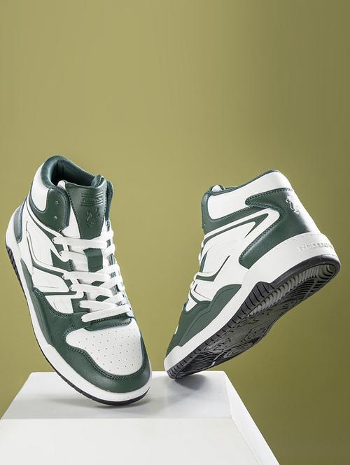 men green lace up high ankle sneaker - 21915835 - Very Small Image - 1