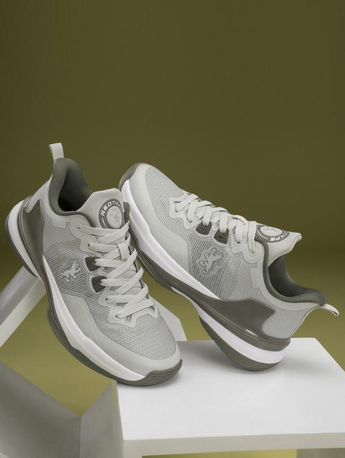 men grey lace up sneaker - 21915936 - Very Small Image - 1