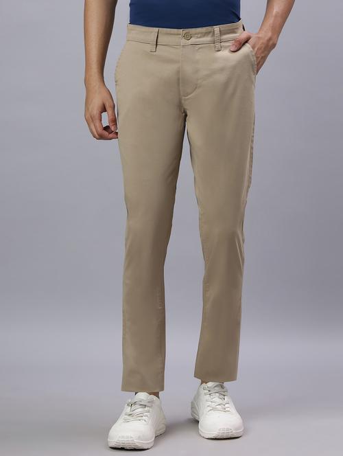men solid mid rise chinos casual trouser - 21917064 - Very Small Image - 1