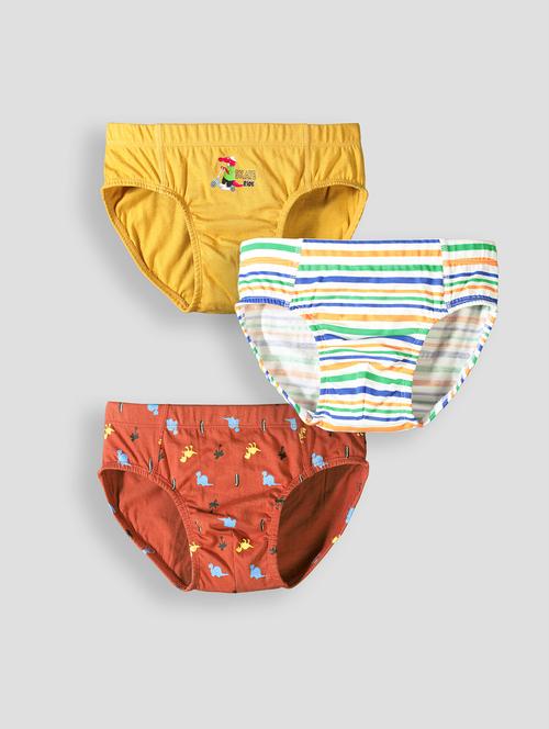 boys pack of 3 printed briefs - 21917868 - Very Small Image - 1