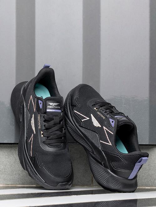 women black lace-up sports shoe - 21918045 - Very Small Image - 1