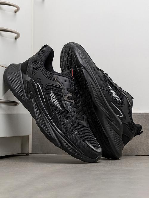 women black lace-up sports shoe - 21918104 - Very Small Image - 1